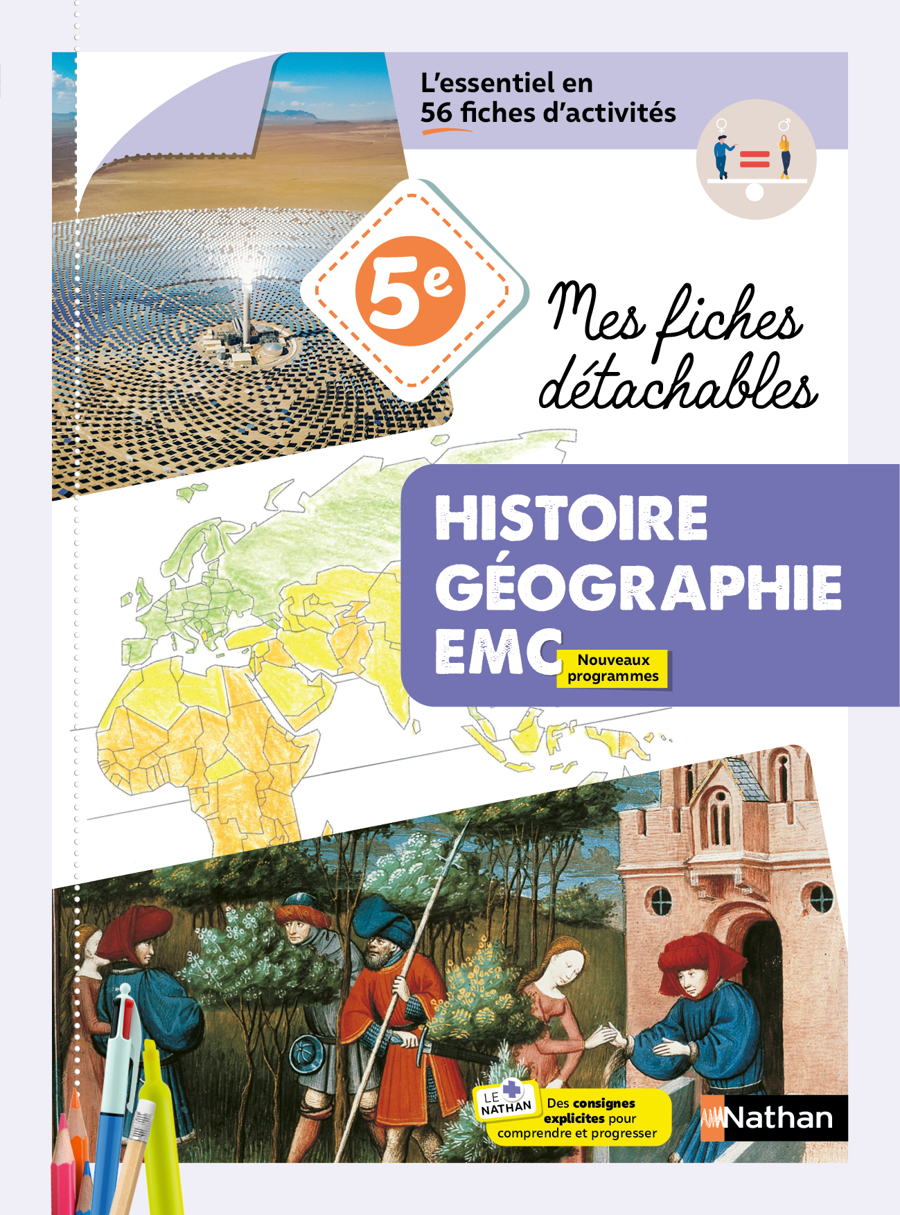 Mes fiches d&eacute;tachables d'Histoire G&eacute;ographie EMC 5e